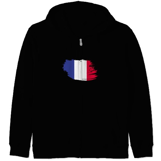 Flag of France, French national flag Zip Hoodies
