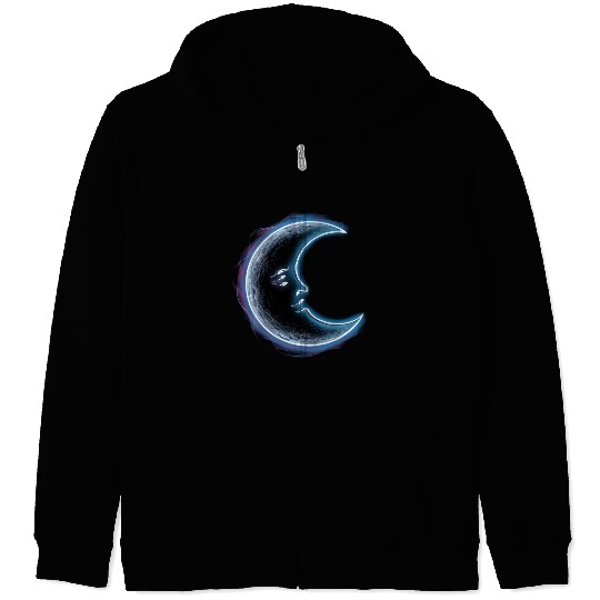 Neon moon Zip Hoodies