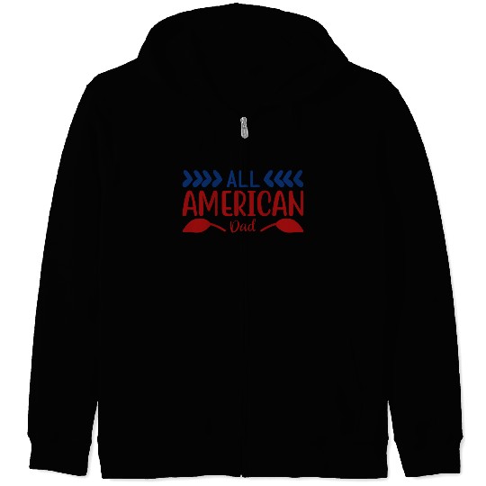 All American Dad Zip Hoodies