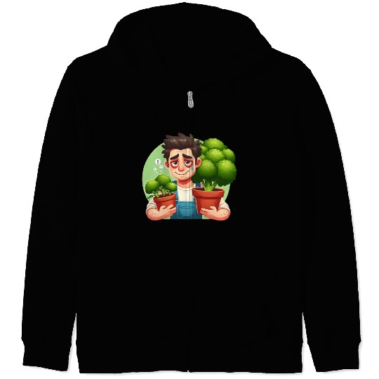 Broccoli Gardener Zip Hoodies