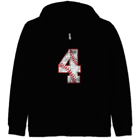 "Vintage 4: Baseball Classic Zip Hoodies"