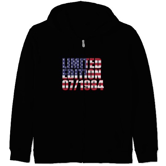 40th birthday Limited Edition USA 07/1984 Zip Hoodies