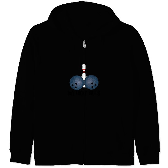 Bowling My Lucky Balls Zip Hoodies