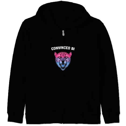 Convinced Bi Bisexual LGBTQ Bi Pride LGBT Pride Mo Zip Hoodies