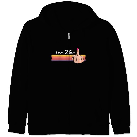 I Am 26 + 1 Middle Finger Zip Hoodies I Am 26 Plus,