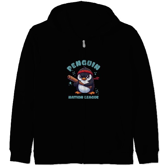 Penguin Nation League Zip Hoodies