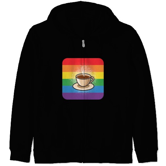 LGBTQ Coffee Zip Hoodies