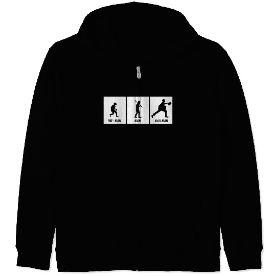 Humor Joke Hilarious about Postman Evolution Of Ma Zip Hoodies