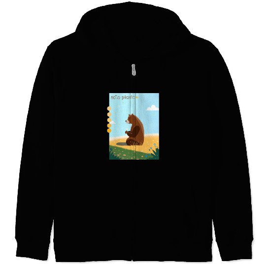 solo picnic for outdoor picnics Zip Hoodies