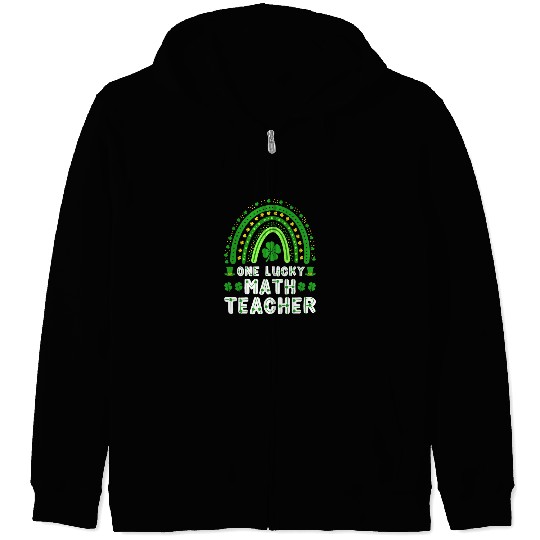 St Patricks Day One Lucky Match Teacher Ireland Zip Hoodies