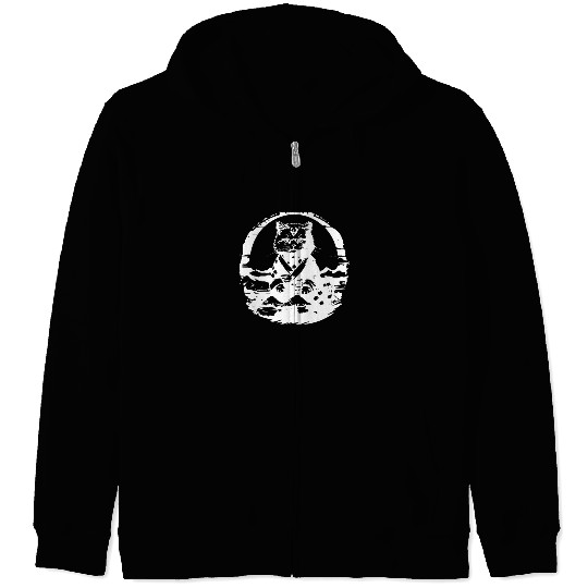 Japanese Cat Zip Hoodies
