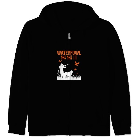 Funny Waterfowl Hunting Score Card Duck Hunting Zip Hoodies