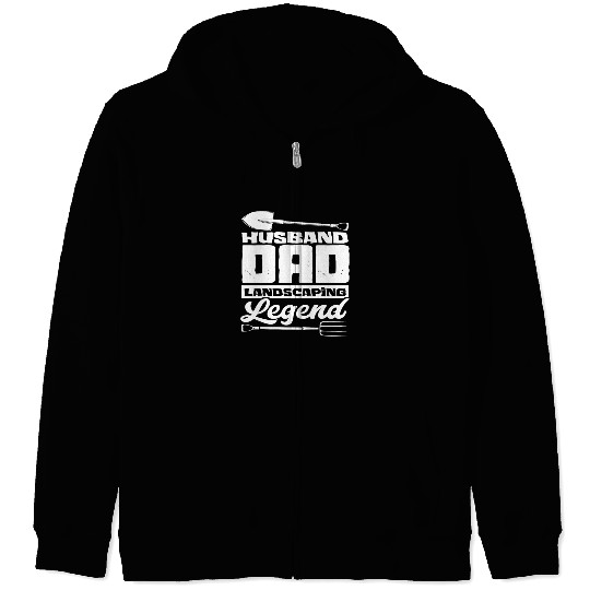 Landscape Gardener Husband Dad Zip Hoodies