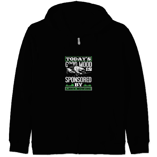Landscaper Gardener Love Lawn Mowing Zip Hoodies