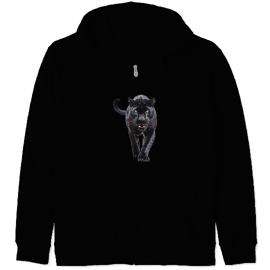 panther walking lovers leopard Zip Hoodies