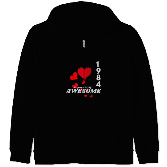 Funny 40th Birthday Gift Zip Hoodies for Men women