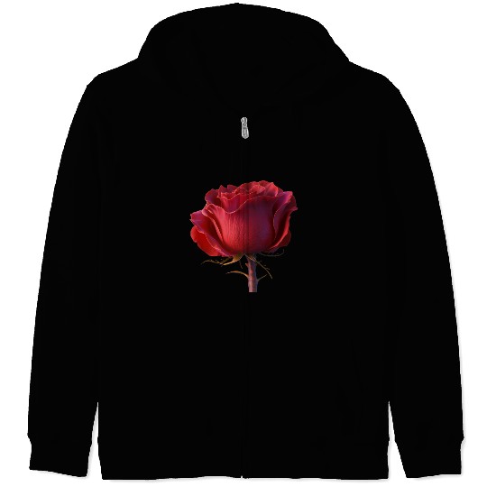 the rose nature design Zip Hoodies