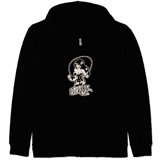 Evil Mistress Dominatrix LIKE US ON FACEBOOK # Zip Hoodies