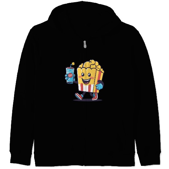 Popcorn and Soda: Moments of Joy Zip Hoodies