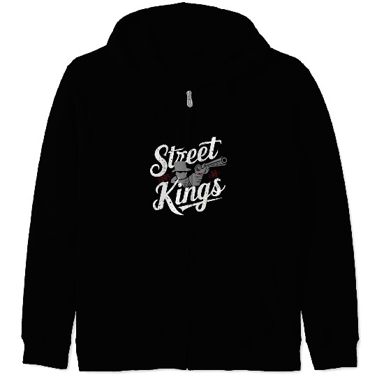 Mobster Gangster Mafia Organized Crime Boss Zip Hoodies