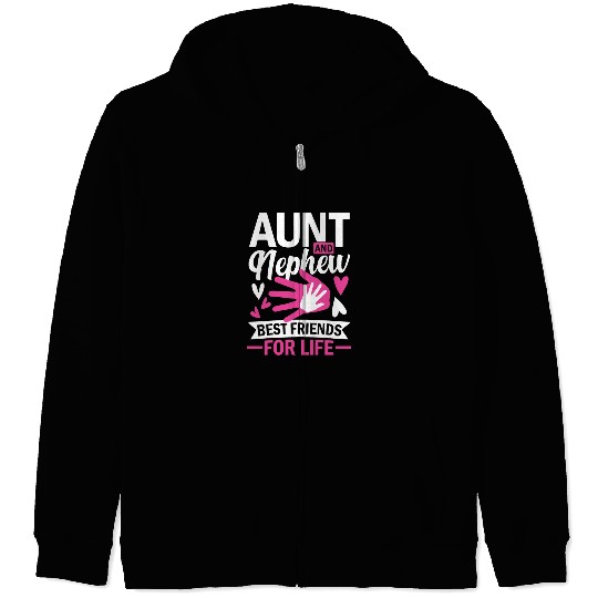 aunt and nephew best friends for life Zip Hoodies