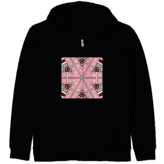 eyes on nature mandala Zip Hoodies