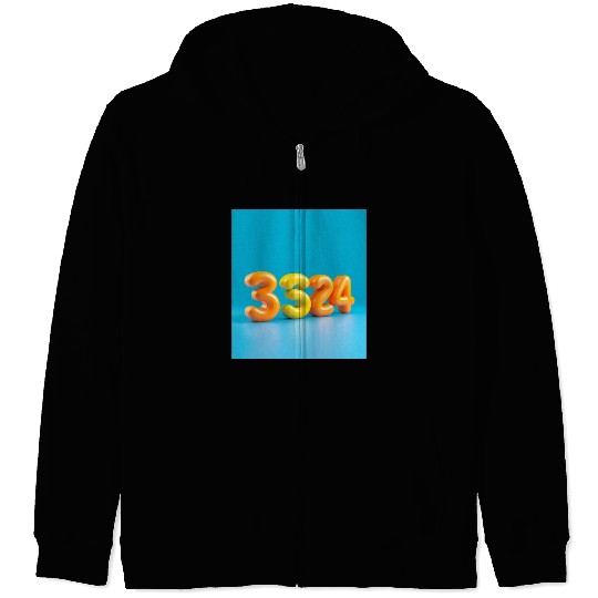 Typography Zip Hoodies