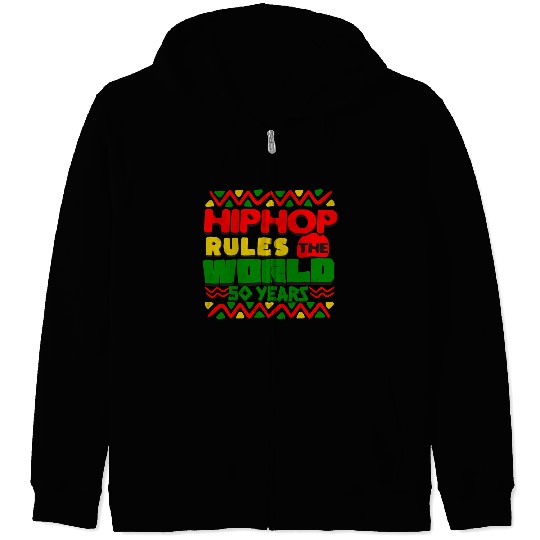 Hip Hop Rules Zip Hoodies