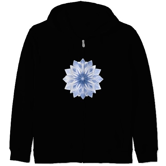 Ice Crystal Zip Hoodies