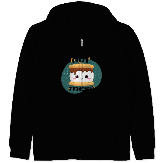 Hot Mess Kawaii S'more Meme Zip Hoodies