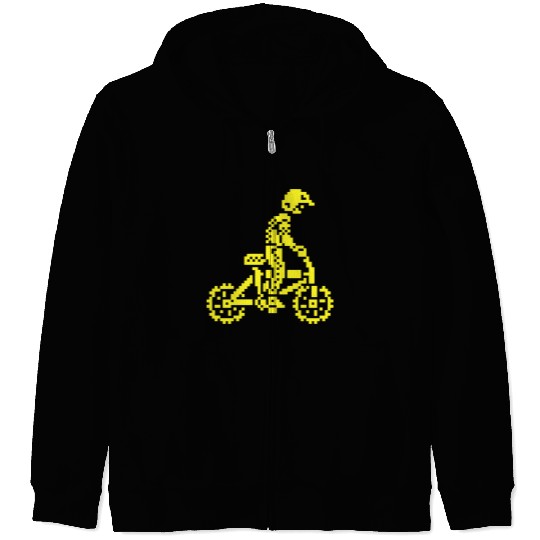 BMX Bike Bandits ZX Spectrum 8-bit Zip Hoodies