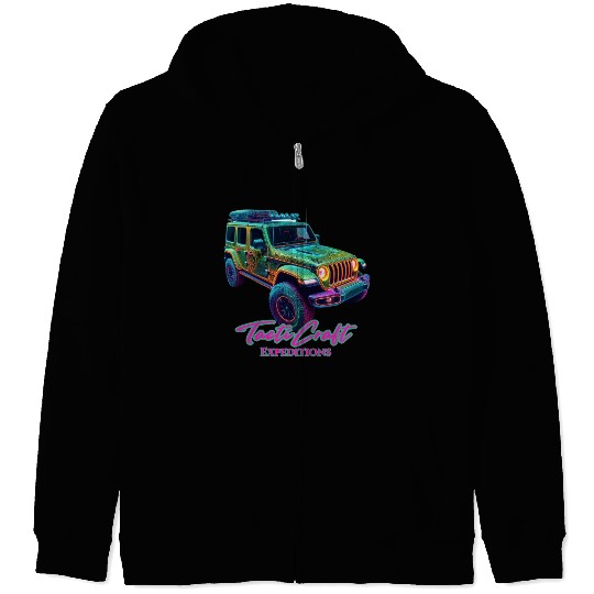 Jeep overland Zip Hoodies