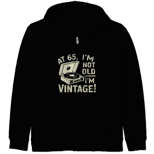 65th Birthday Zip Hoodies for him