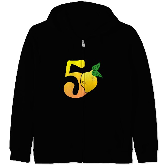 Number 50th Birthday Lemon Zip Hoodies