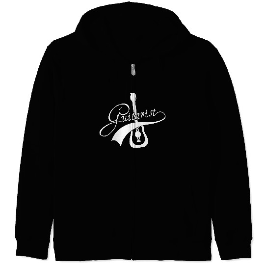 Guitarist Text Guitar Rock Music Bassist Fun Quote Zip Hoodies