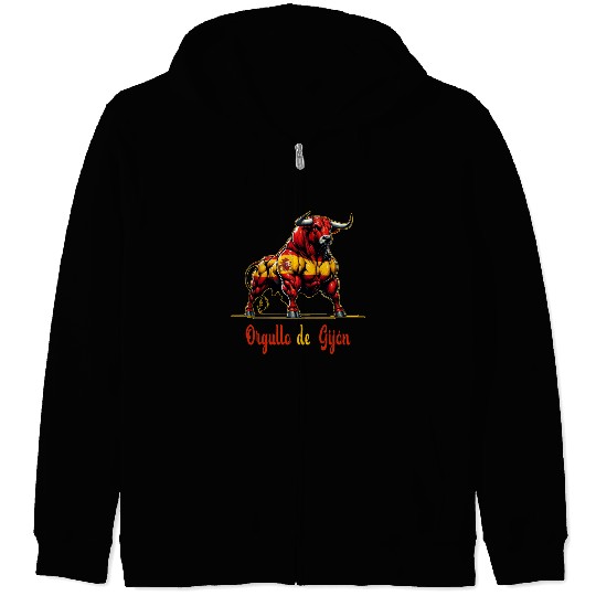 The Pride Gijón flag design Zip Hoodies