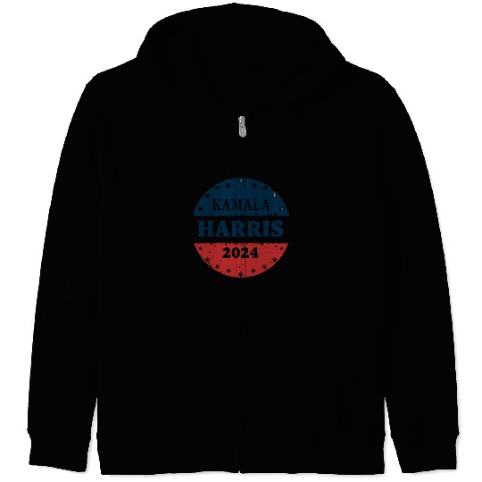 Kamala Harris 2024: A Star-Spangled Campaign Zip Hoodies