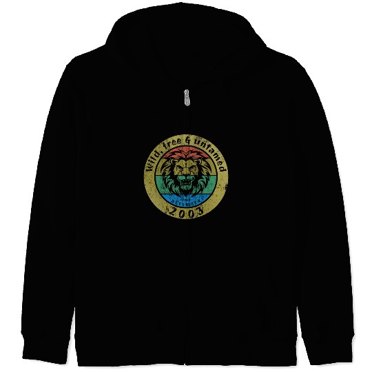 21st birthday Wild, free & untamed since 11/2003 Zip Hoodies