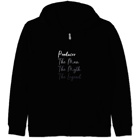 Vintage Music Producer The Man The Myth The Legend Zip Hoodies