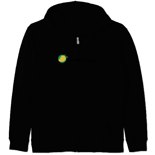 Green Mango Logo Design Zip Hoodies