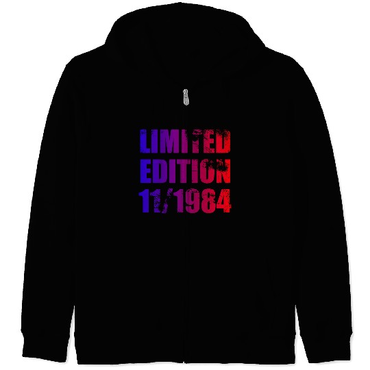 40th birthday Limited Edition 11/1984 Zip Hoodies