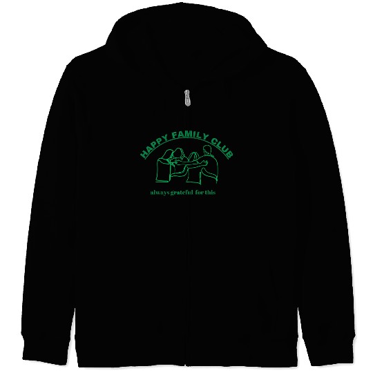 happy family club Zip Hoodies design