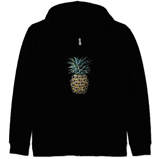 Weirdcore Aesthetic Pineapple Eyes Human Eyeball S Zip Hoodies