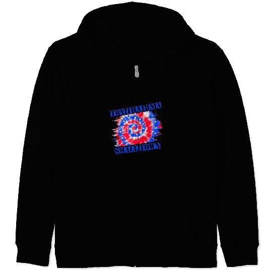 Try That In a Small Town US Flag Zip Hoodies