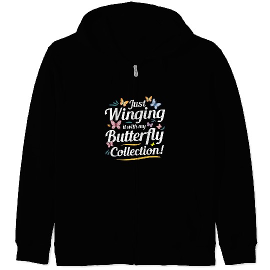 Butterfly Butterflies Insect Collector Entomology Zip Hoodies