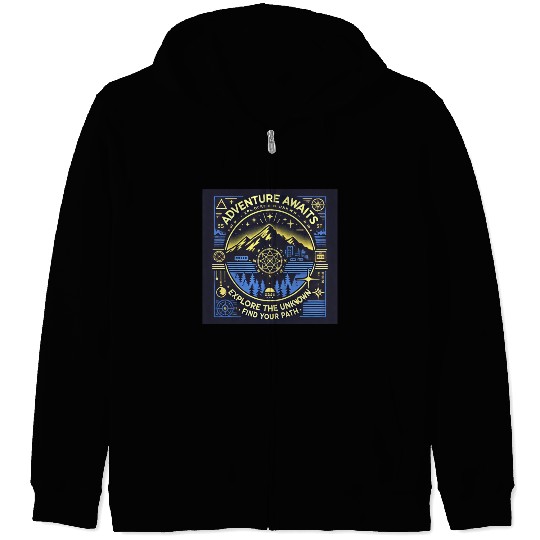 Adventure Awaits Zip Hoodies