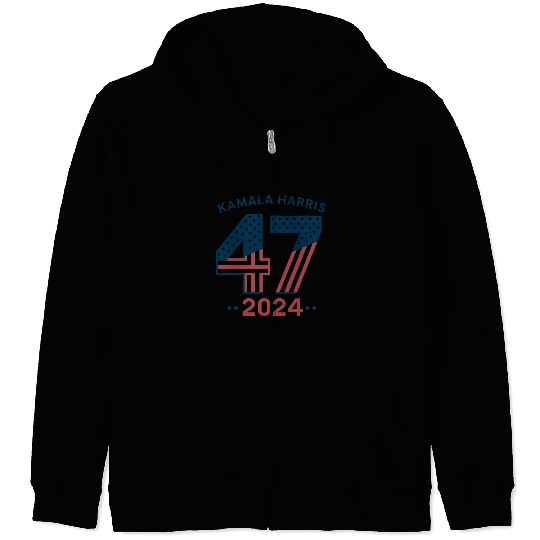 Kamala Harris 47th President USA 2024 Zip Hoodies