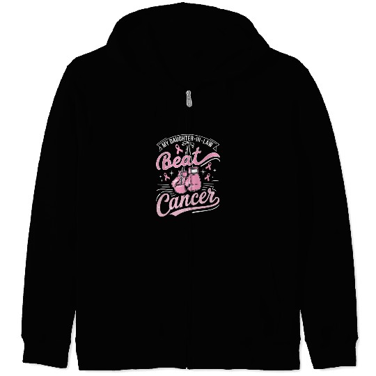 My Daughter-In-Law Beat Cancer Breast Cancer Zip Hoodies