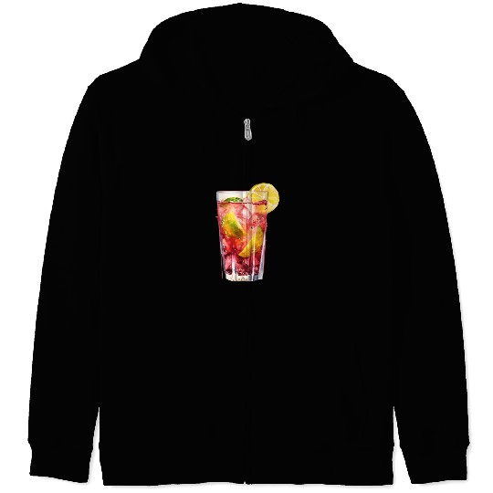 Citrus Berry Cocktail Zip Hoodies