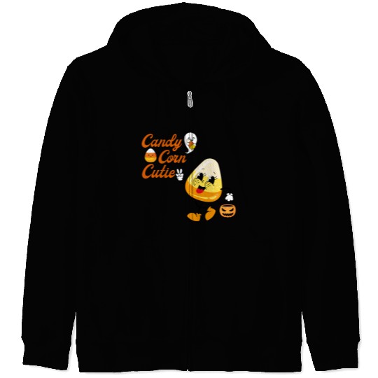 Candy Corn Cutie Zip Hoodies